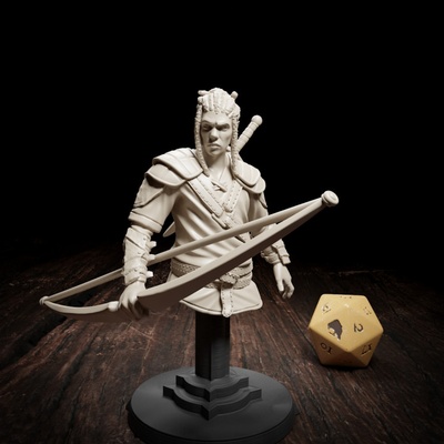 3d printable eagon milvenin - hero bust graveyard of sorrows by cripta studios tabletop characters & creatures fantasy universe 3d print model - Mito3D