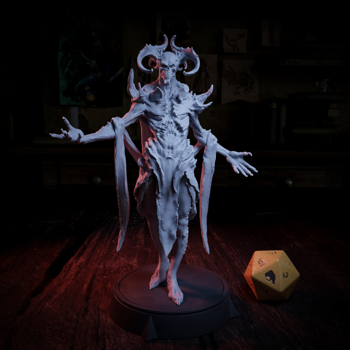 3d printable vecna - boss nostalgic quest by cripta studios tabletop characters & creatures 3D print model - Mito3D