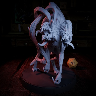 3d printable demogorgon - enemy nostalgic quest by cripta studios tabletop characters & creatures 3d print model - Mito3D