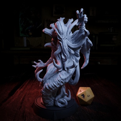 3d printable mind flayer - enemy nostalgic quest by cripta studios tabletop characters & creatures 3d print model - Mito3D