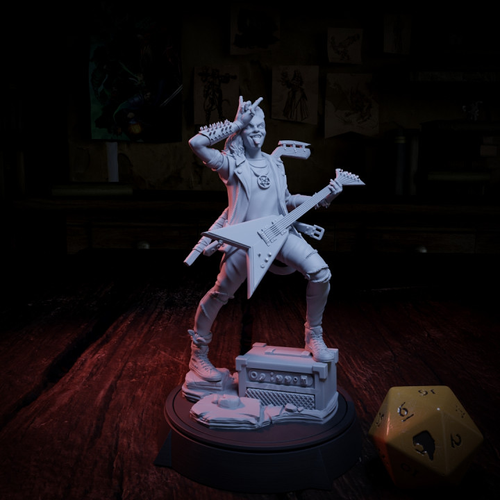 3d printable ozzy roses adventurer teen - npc nostalgic quest by cripta studios tabletop characters & creatures 3D print model - Mito3D