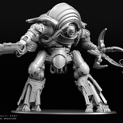 3d printable war constructs - quolia-class annihilator construct by solwyte studio tabletop characters & creatures sci-fi universe vehicles machines 3d print model - Mito3D