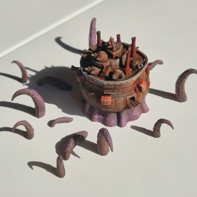 3d printable blight seas fleet - second civilisation relic by elizabeth tabletop characters & creatures sci-fi universe vehicles machines 3d print model - Mito3D