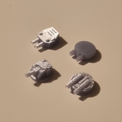 3d printable blight seas fleet - turret variations by elizabeth tabletop characters & creatures sci-fi universe vehicles machines 3d print model - Mito3D