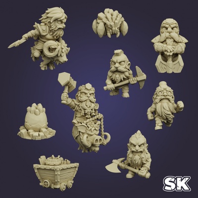 3d printable kingdom by stoneking tabletop characters & creatures fantasy universe 3d print model - Mito3D