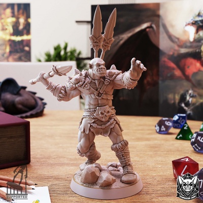 3d printable orc - c by dungeon dog tabletop characters & creatures fantasy universe 3d print model - Mito3D