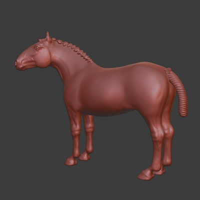 3d printable lusitano baroque war horse by ponyprint toys & games scaled models 3d print model - Mito3D