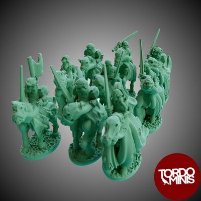 3d druckbar yokai bund samurai reiter spirituosen 10mm by soor miniaturen tischplatte zeichen kreaturen fantasie universum 3d print model - Mito3D