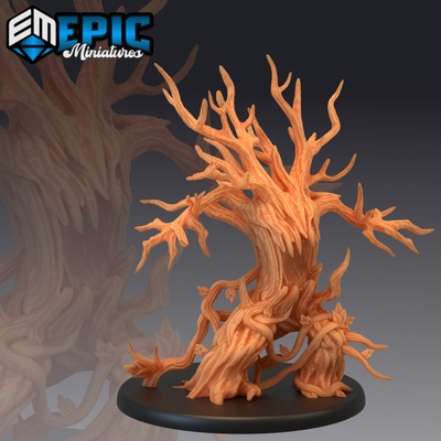 3d imprimível árvore praga floresta espírito galho criatura bosque guardião velho treant by epic miniatures tampo mesa personagens criaturas 3d print model - Mito3D