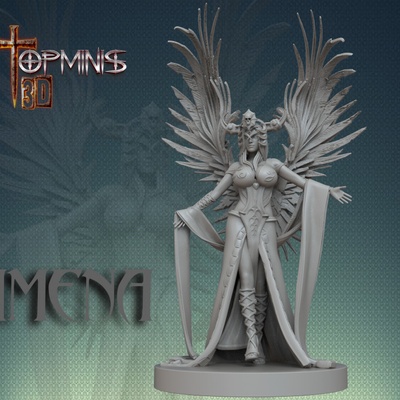 3d imprimible guerrera paraca juegos rodar by ignacio berbel garcia mesa caracteres criaturas fantasía universo 3d print model - Mito3D