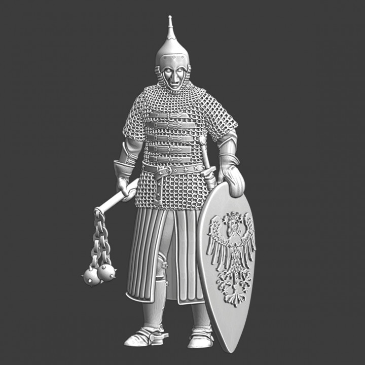 3d imprimable médiéval baltique noble guerrier by nord croisades miniatures table personnages créatures historique univers terrain 3D print model - Mito3D