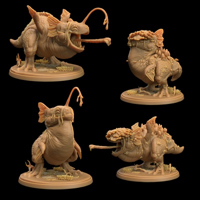 3d stampabile alfa bagliore tramogge + proliferato presupposto fungo bayou by drago cacciatori lodge tavolo personaggi creature fantasia universo wargaming 3d print model - Mito3D