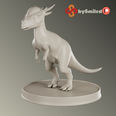 3d yazdırılabilir pachycephalosaurus by bysmiled gülümseyerek masaüstü karakterler yaratıklar 3d print model - Mito3D