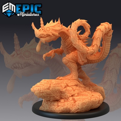 3d yazdırılabilir bukalemun raptor yürüme antik avcılık dinozor acımasız kertenkele jurassic sürüngen bataklık karşılaşma by epic miniatures masaüstü karakterler yaratıklar 3d print model - Mito3D