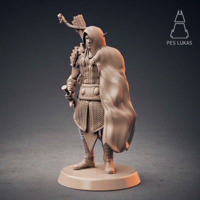 3d stampabile legna elfo ranger by pes lukas tavolo personaggi creature fantasia universo 3d print model - Mito3D