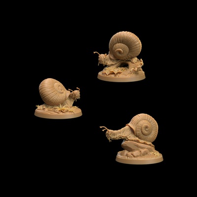 3d stampabile piccolo lumache presupposto fungo bayou by drago cacciatori lodge tavolo personaggi creature fantasia universo wargaming 3d print model - Mito3D