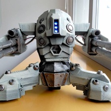 hammerhead combat robot gadgets & electronics guns toys robots 3d print model - Mito3D