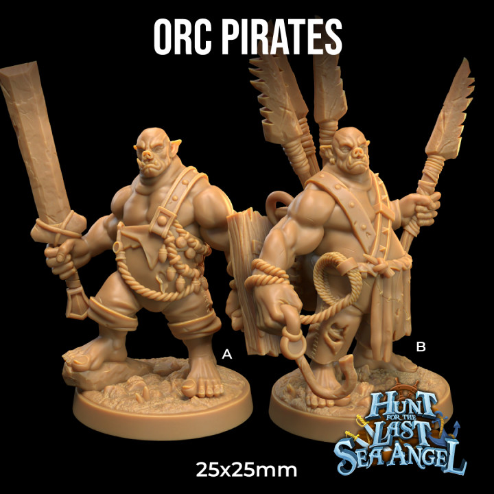 3d stampabile orco pirati palude orchi proliferato presupposto fungo bayou by drago cacciatori lodge tavolo personaggi creature fantasia universo wargaming 3D print model - Mito3D