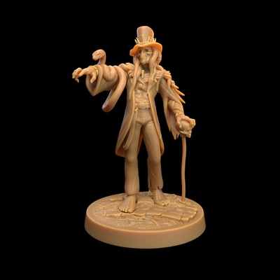 3d stampabile voodoo uomo presupposto fungo bayou papà legba by drago cacciatori lodge tavolo personaggi creature fantasia universo wargaming 3d print model - Mito3D