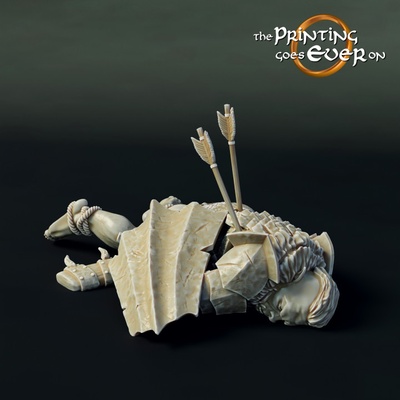 3d stampabile orco cadavere b presupposto by stampa on tavolo wargaming 3d print model - Mito3D