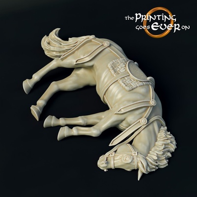 3d imprimable cheval corps présupporté by impression table wargaming 3d print model - Mito3D