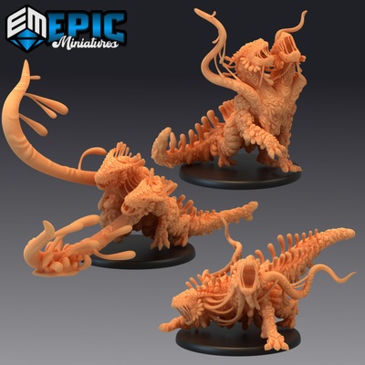 3d imprimible rezumar bestia conjunto informe aparecer limo criatura pantano pantanal encuentro by epic miniatures mesa caracteres criaturas 3d print model - Mito3D