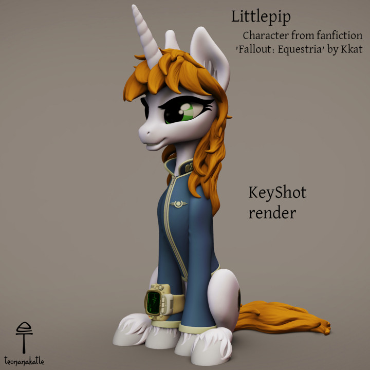 3d imprimable petit pipi poney tomber équestre by ventilateur art 3D print model - Mito3D