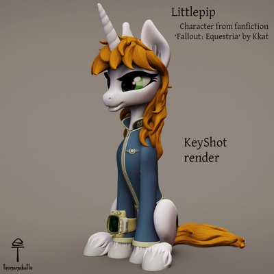 3d imprimable petit pipi poney tomber équestre by ventilateur art 3d print model - Mito3D