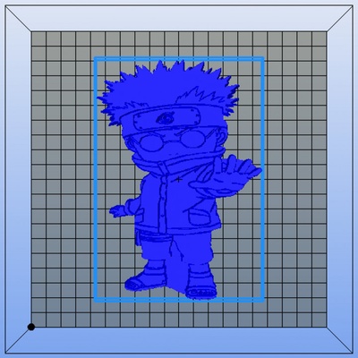 3d imprimable bas relief chibi shino naruto bois by bonnet sébastien ventilateur art anime manga 3d print model - Mito3D