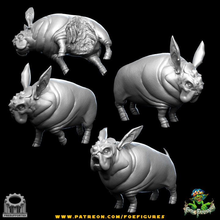 3d stampabile pow spazio mucca by nemico figure tavolo personaggi creature sci fi universo 3D print model - Mito3D