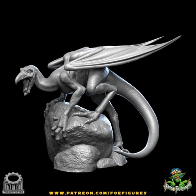 3d stampabile sequoia rapter drago by nemico figure tavolo personaggi creature sci fi universo 3d print model - Mito3D