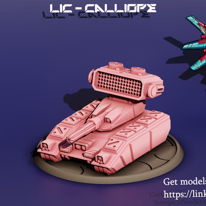 3d yazdırılabilir lisans calliope tank by lelanca sanayi karmaşık masaüstü karakterler yaratıklar sci fi evren araçlar makineler 3D print model - Mito3D