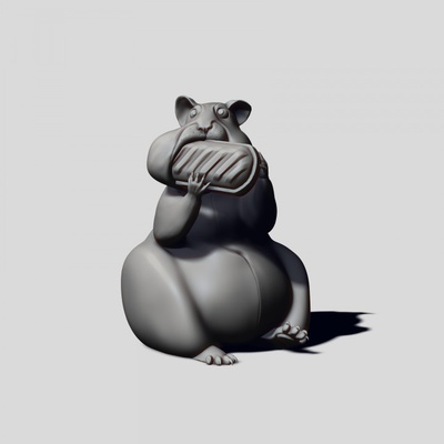 3d imprimível engraçado hamster by viktoriya kabanova brinquedos jogos mecânico maravilhas 3d print model - Mito3D