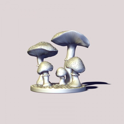 3d imprimível cogumelo amanita by viktoriya kabanova brinquedos jogos mecânico maravilhas 3d print model - Mito3D