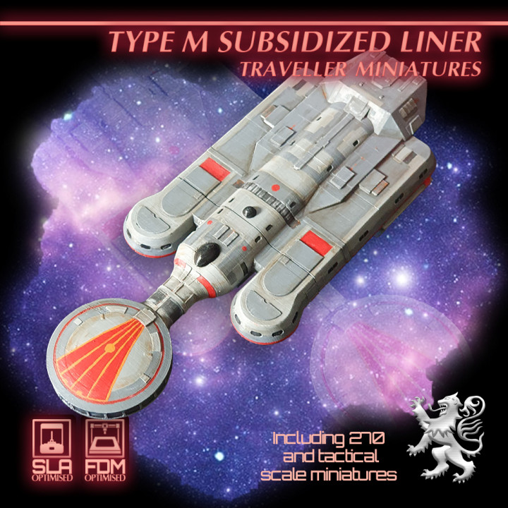 3d druckbar art subventioniert liner reisender miniaturen by 2nd dynastie tischplatte zeichen kreaturen sci fi universum fahrzeuge maschinen 3D print model - Mito3D