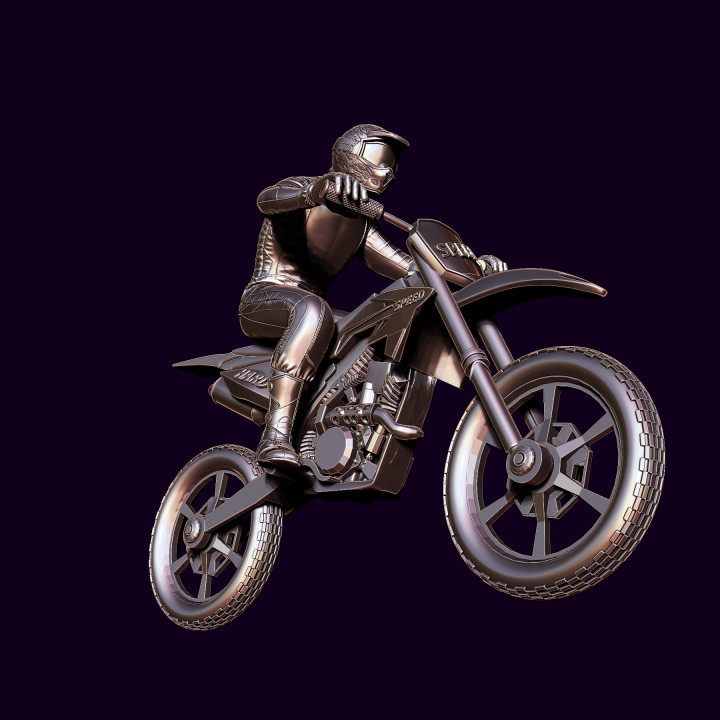 3d printable racer motorcycle by viktoriya kabanova toys & games mechanical marvels 3D print model - Mito3D