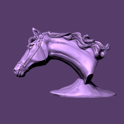 3d printable horse bust by viktoriya kabanova toys & games mechanical marvels 3d print model - Mito3D