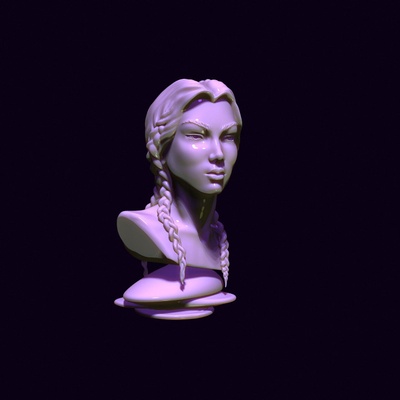 3d printable bust of an asian girl by viktoriya kabanova toys & games mechanical marvels 3d print model - Mito3D