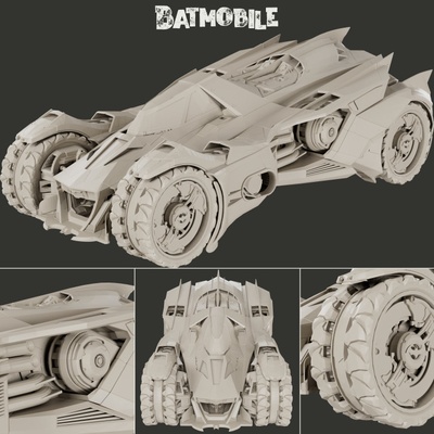 3d druckbar batmobil by vonsmiled ventilator kunst 3d print model - Mito3D