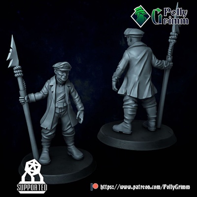 3d druckbar grusel tief lovecraft miniatur fischer gaff by pollygrimm tischplatte zeichen kreaturen fantasie universum 3d print model - Mito3D