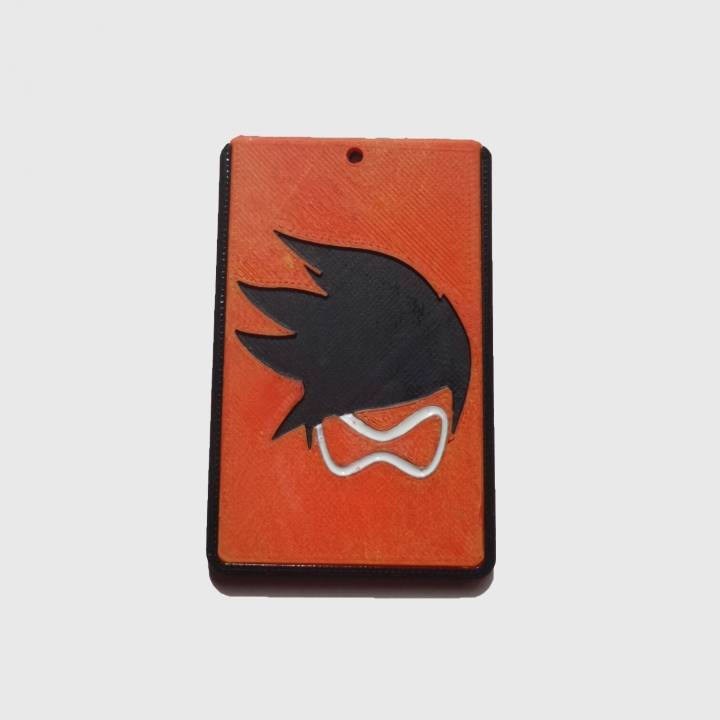 overwatch positron titular cartão crédito placa barramento caso chaveiro moda acessórios cardcase 3D print model - Mito3D