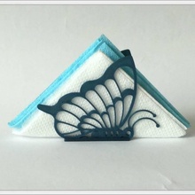 portatovaglioli farfalla giardino regalo cucina tovagliolo 3dprinting 3d print model - Mito3D