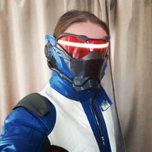 soldado 76 viseira máscara adereços cosplay overwatch soldier76 3d print model - Mito3D