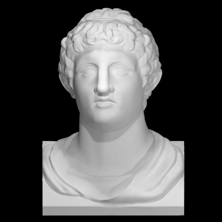 head demetrios poliorketes cambridge cast collection scan 3D print model - Mito3D