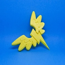 wonderbolts insignia fan art pin mlp 3d print model - Mito3D