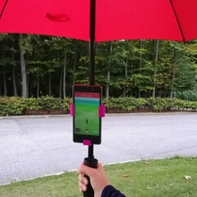 universal phone holder umbrella gadgets & electronics accessibility handsfree 3d print model - Mito3D