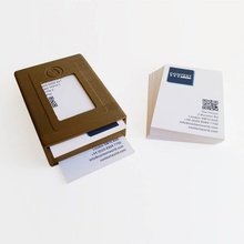dual business card case giardino titolare caso abs 3d print model - Mito3D
