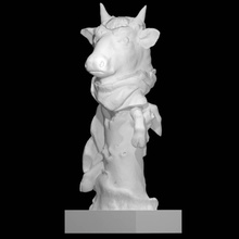 head ox scan 3d print model - Mito3D