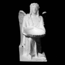 batismais anjo ajoelhado thorvaldsen museu copenhaga scan escultura estátua igreja 3dprint gesso 3dscan herança cultural 3d print model - Mito3D