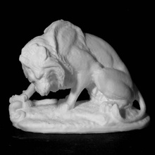 lion Schlange mus beaux arts Frankreich scan 3d print model - Mito3D